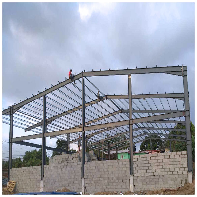 Panama Simple And Solid Steel Structure Prefabricated Building For Warehouse Storage Use 