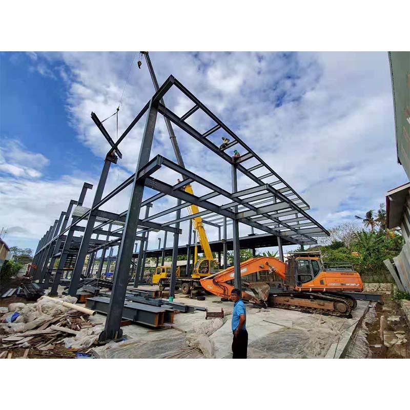 Eco-Friendly Metal Building Materials Light Steel Structure Double Storey Prefab House 