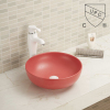 Sanitary Ware Vessel Sink Round Wash Basin Chinese Above Counter Bathroom Sink