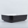 Simple & Streamlined Design Black And White Wash Basin Top Table Use