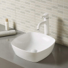 Square Ceramic Bathroom Sink on Worktop