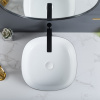 Lavabo de cerámica de porcelana con diseño artístico para tocador