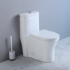 White Standard Height Of Water Closet Glazed Surface Is Self-Cleaning Toilet