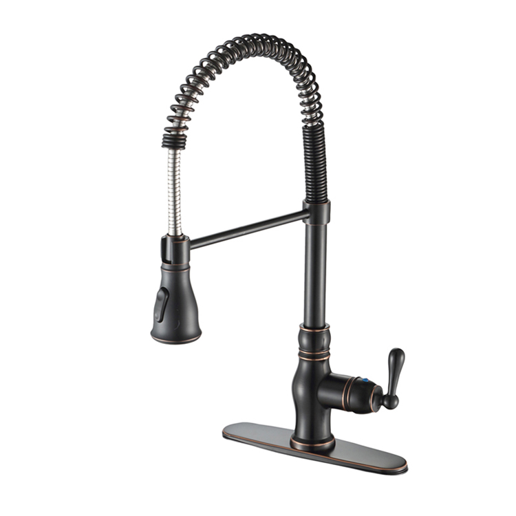 Large Size Pull-down Spout Kitchen Faucet with Sprayer