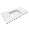 White color bathroom cabinet basin table top vanity basin