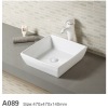 Round White Vessel Sink Ceramic Face Hand Wash Basin