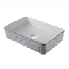 Rectangular Vessel Sink Bathroom Wash Basin