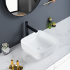 Ceramic White Porcelain Vessel Sink Extremely Resistant To Scratches And Stains