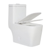 Bathroom Ceramic WC Dual Flush Floor Mounted Modern One Piece Toilet