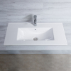 White color bathroom cabinet basin table top vanity basin