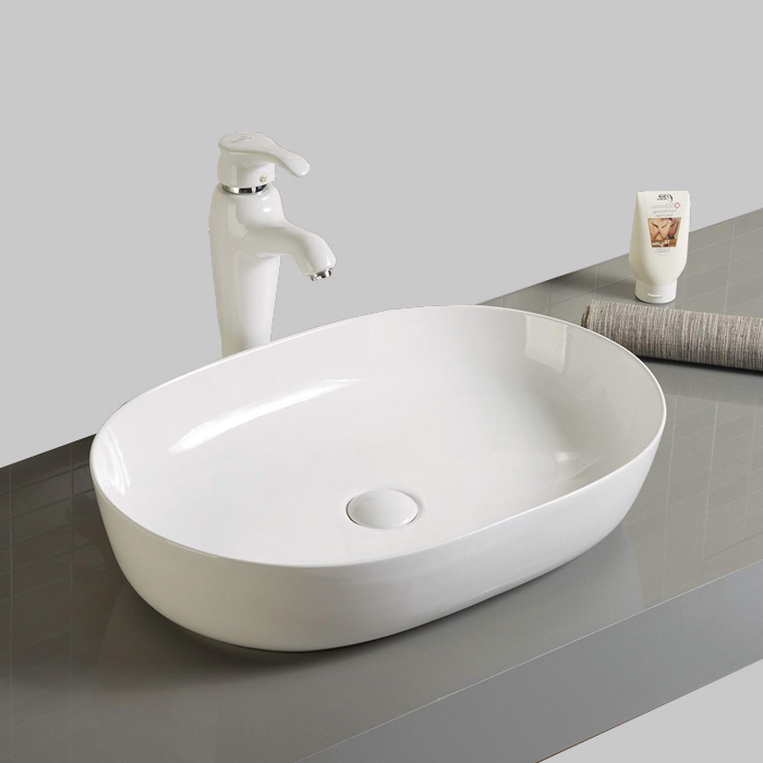 Lavabo de cerámica para baño, lavabo artístico