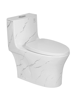 American Style Bathroom Custom Ceramic ADA Standard Siphonic Flush Modern One Piece Toilet