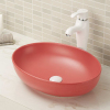 Lavabo de baño con encimera ovalada