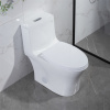 American Bathroom Water Closet Custom Ceramic Elongated Commode Siphonic Flush Modern One Piece Toilet