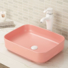 Lavabo de baño de porcelana vítrea con encimera