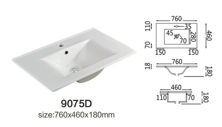 encimera del lavabo del baño