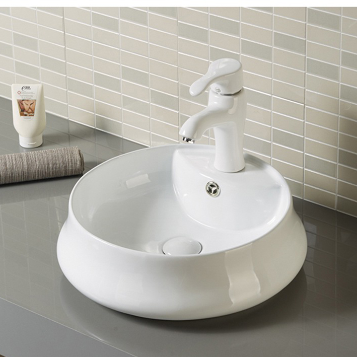 round-bathroom-basin-with-faucet-hole