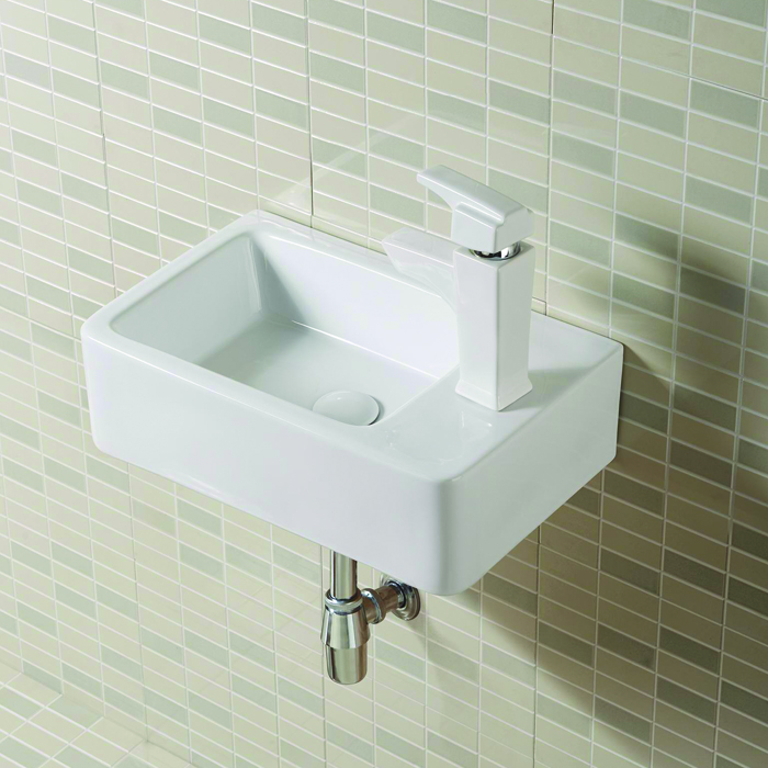 lavabo de baño rectangular pequeño