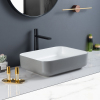 Ceramic Vessel Grey Bathroom Sink