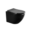 Commercial Black Tankless Wall Mounted Toilet Bowl