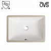 Fabricante de lavabos de cerámica rectangulares de líneas elegantes Lavabo bajo encimera