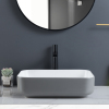 Ceramic Vessel Grey Bathroom Sink