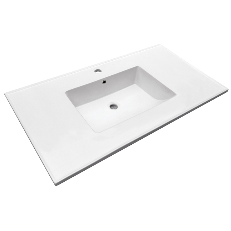 High end design rectangular bathroom hand wash basin