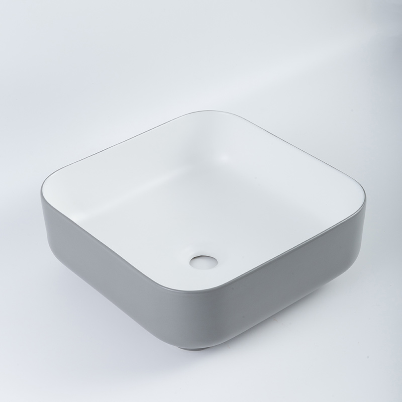 Precio de lavabo de baño de cerámica esmaltada de alto brillo