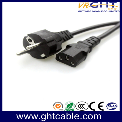 Straight Europe/Schuko CEE7 to C13 Power Cord