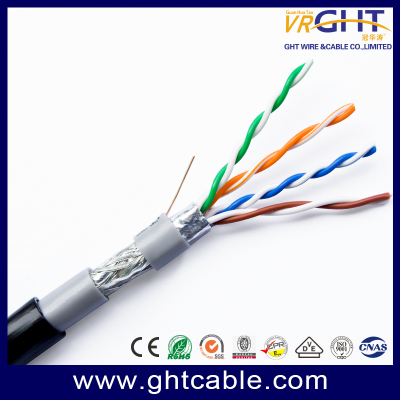 كابل خارجي SFTP Cat5e مقاس 24AWG