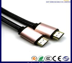 HDMI CABLE 2.1V PINK ALLOY WITH BRAIDING JACKET