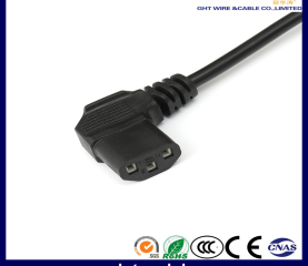 Europe/Schuko CEE7 to angle C13 female connector power cord  - For PC