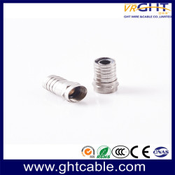 CT021 F Type Connector Rg59 RG6 Coaxial Cable Connector