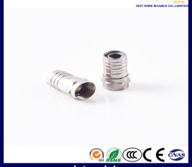 CT021 F Type Connector Rg59 RG6 Coaxial Cable Connector
