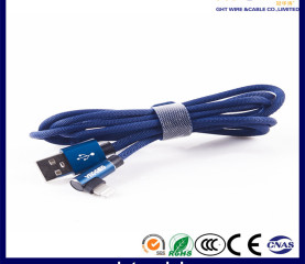 Right Angle USB Cable For iPad iPhone Charging Cable For Apple Approved Cables