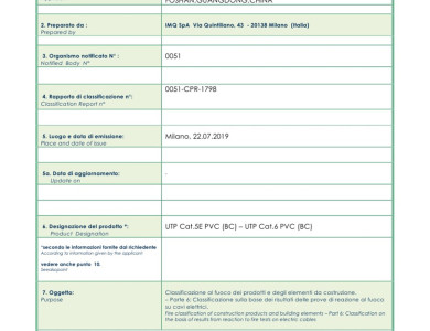 UTP Cat.5E PVC [BC] - UTP Cat.6 PVC [BC]<