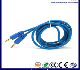 3.5MM - 3.5MM (M/M )blue PVC RCA audio cable