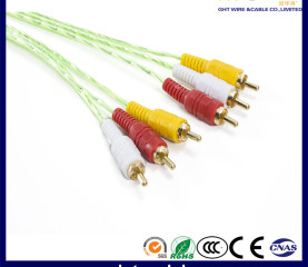 3RCA - 3RCA Cable Red PVC Audio Cable