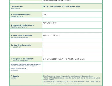 UTP Cat.5E LSZH [CCA] - UTP Cat.6 LSZH [CCA]<