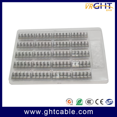 CAT7 RJ45 8P8C مطلي بالذهب المحتوى 1-50μ