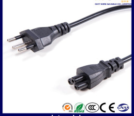 Brazil Power Cord & Power Plug for Laptop Using (NBR14136)