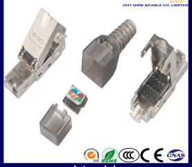 CAT6/CAT6A/CAT7 STP Plug Toolless Type