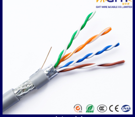Indoor 24AWG SFTP Cat5e Network Cable Blue Grey PVC