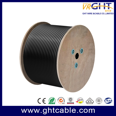 كابل شبكة UTP CAT6 خارجي مقاس 23 AWG + 2C