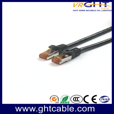 RJ45 UTP CAT6 跳线/跳线带 FTP 连接器黑色