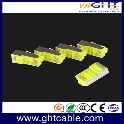 FTP CAT5E RJ45 8P8C محتوى مطلي بالذهب 1μ ملون