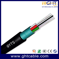 Underground Fibra Optic GYTS Steal armoured 12 core aerial fiber optical cable gyts