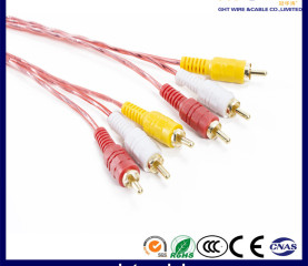3RCA - 3RCA Cable Red PVC Audio Cable