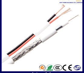 (Syv-75-3+2c Rg59+2c) Composite Siamese Coaxial Cable for Setellite/Monitor/CCTV Camera