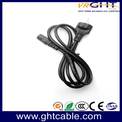 Straight Europe/Schuko CEE7 to C13 Power Cord